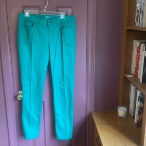 Loft Size 10 Kelly Green Modern Skinny Jeans